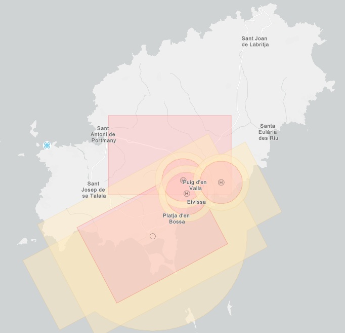 Drohnen Flugverbotszonen auf Ibiza