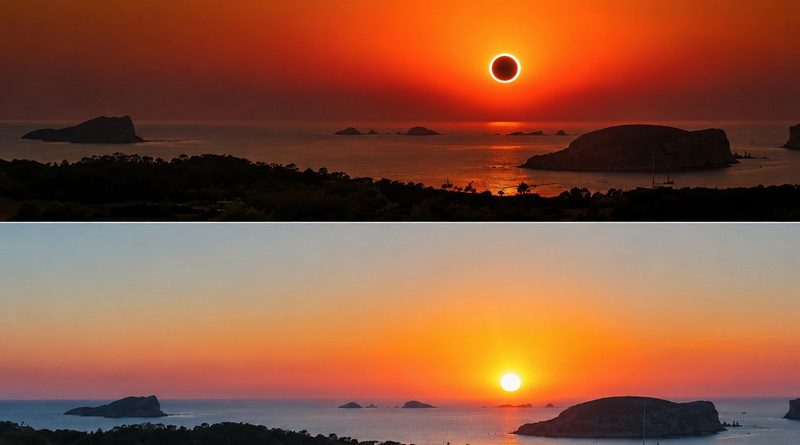Totale Sonnenfinsternis über Ibiza – LIVE von Cala Comte